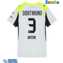 Borussia Dortmund Waldemar Anton #3 Gostujuci Dres za Ženska 2025-26 Kratak Rukav